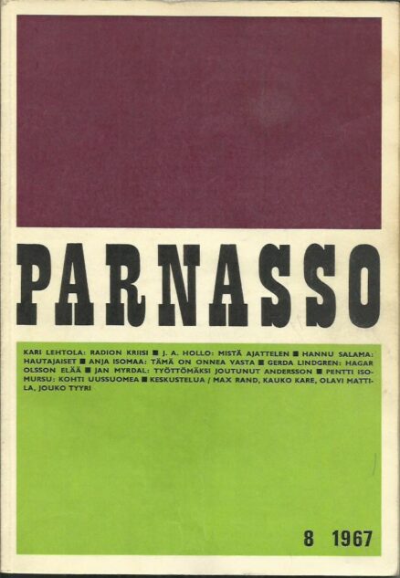 Parnasso 8/1967