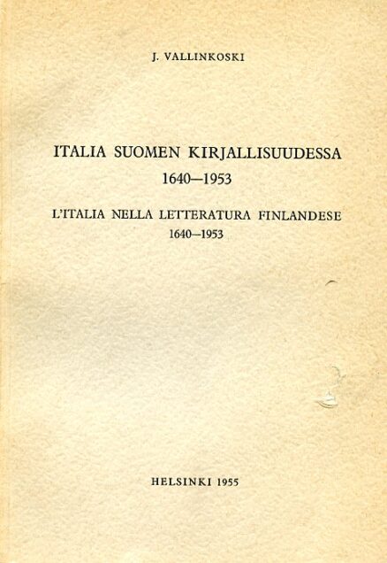 Italia Suomen kirjallisuudessa