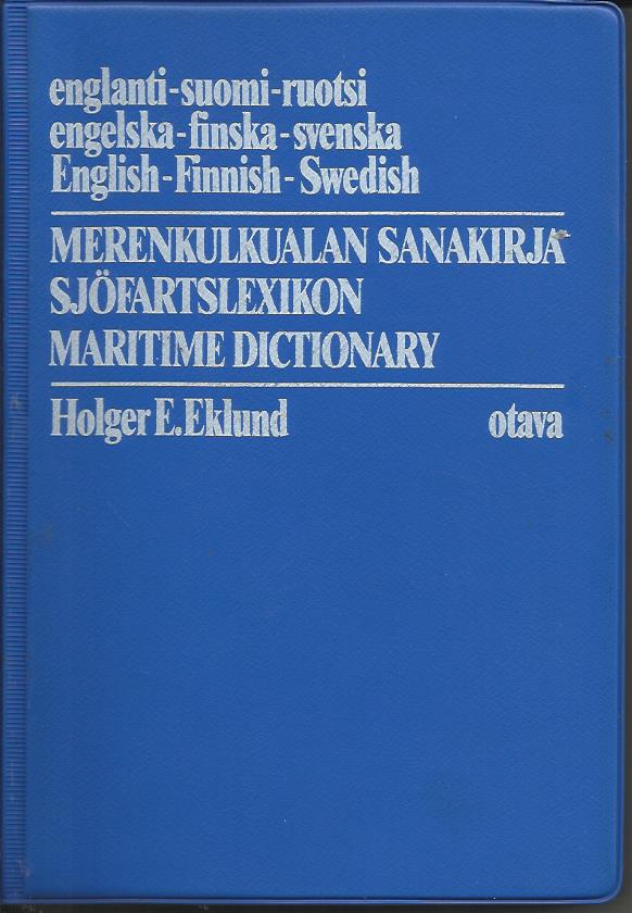 Merenkulkualan sanakirja englanti-suomi-ruotsi – 
