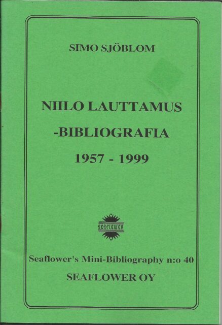Niilo Lauttamus -bibliografia 1957-1999