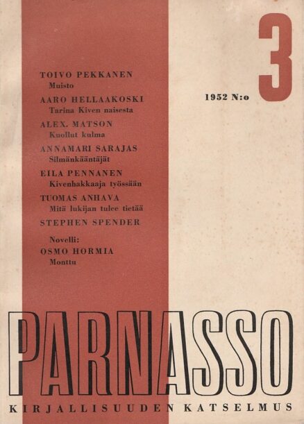 Parnasso 3/1952