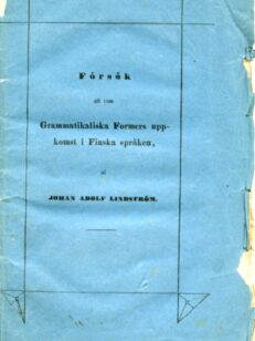 Grammantikaliska Formens uppkomst i Finska språken