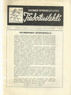 Suomen Nyrkkeilyliitto tiedoituslehti N:o 1 1947 – 