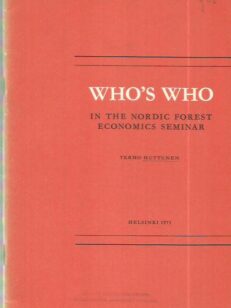 Who's who in the Nordic Forest Economics Seminar