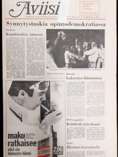 Aviisi Tamperelainen opiskelijalehti vuosikerta 1969 vajaa