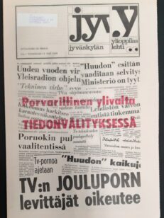 Jyväskylän ylioppilaslehti vuosikerta 1970 vajaa