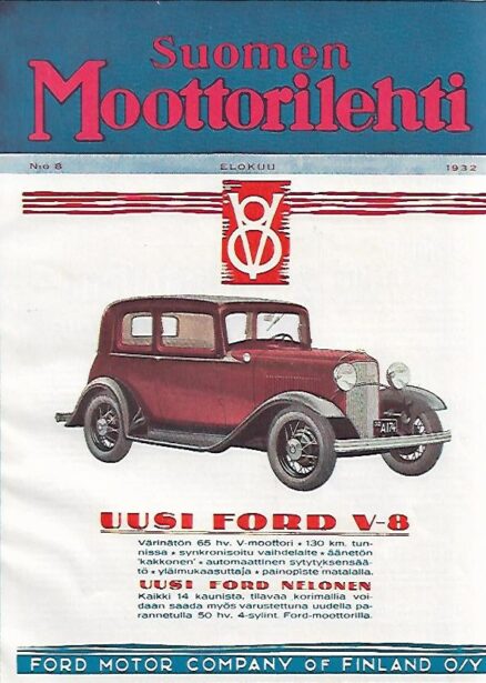 Suomen Moottorilehti - Elokuu 1932