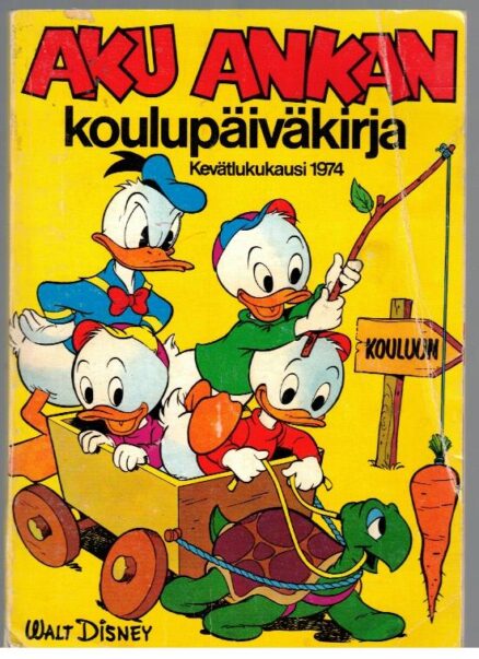 Aku Ankan koulupäiväkirja kevätlukukausi 1974