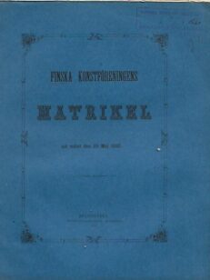 Finska konstföreningens matrikel vid mötet den 25 Maj 1880