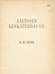 Aaltosen kenkätehdas 3.6.1939