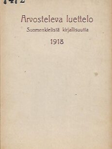 Arvosteleva luettelo suomenkielistä kirjallisuutta 1918
