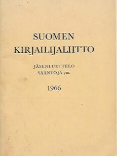 Suomen Kirjailijaliitto - Jäsenluettelo - Sääntöjä, sopimuksia ym.