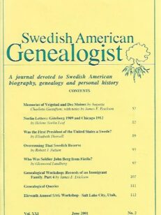 Swedis American Genealogist 2/2001