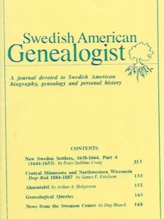 Swedis American Genealogist 3/1997