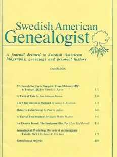 Swedis American Genealogist 3/2000
