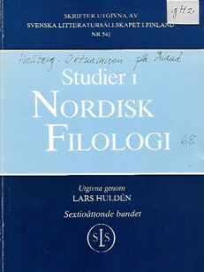 Studier i Nordisk filologi - Ortnamnen och den svenska bosättningen på Åland