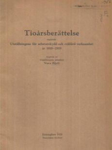 Tioårsberättelse angående Utställiningens för arbetarskydd och -välfärd verksamhet år 1910-1919