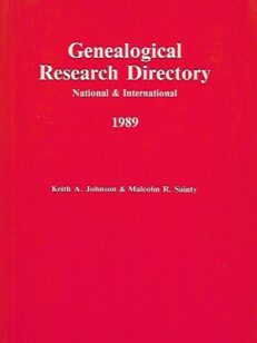 Genealogical Research Directory National & International 1989