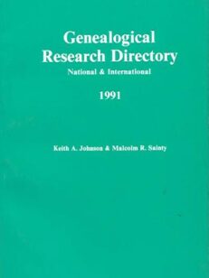 Genealogical Research Directory National & International 1991