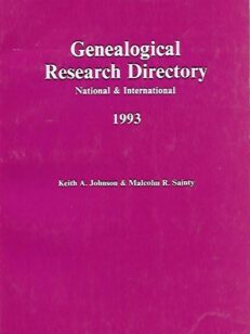 Genealogical Research Directory National & International 1993