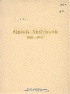 Ålands Aktiebank 1919-1944