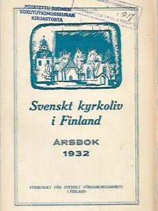 Svenskt kyrkoliv i Finland - Årsbok 1932