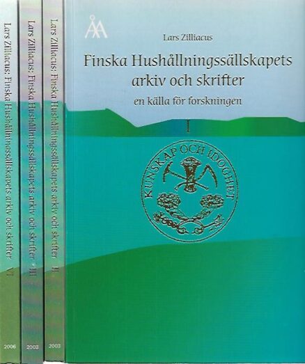 Finska Hushållningssällskapets arkiv och skrifter - en källa för forskningen I-VI