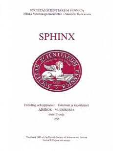 Sphinx 1995 : Årsbok serie B : Föredrag och uppsatser - Vuosikirja sarja B : Esitelmät ja kirjoitukset