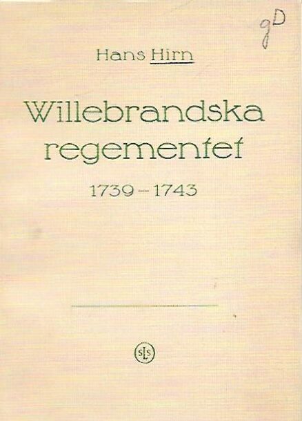 Willebrandska regementet 1739-1743