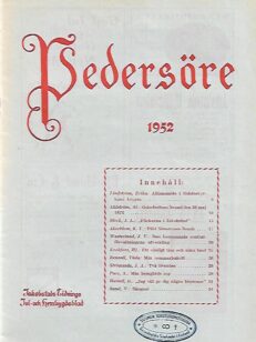 Pedersöre 1952 - Jakobstads Tidnings jul- och hembygdsblad
