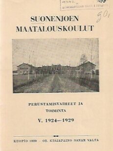 Suonenjoen maatalouskoulut - Perustamisvaiheet ja toiminta v. 1924-1929