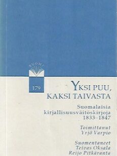 Yksi puu, kaksi taivasta - Suomalaisia kirjallisuusväitöskirjoja 1833-1847