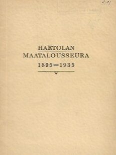 Hartolan maatalousseura 1895-1935