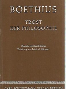 Boethius Trost Der Philosophie