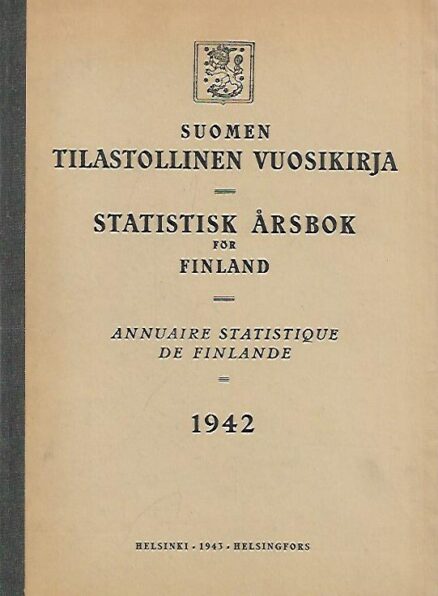 Suomen tilastollinen vuosikirja 1942