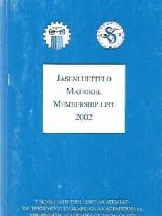 Jäsenluettelo - Matrikel - Membership list 2002