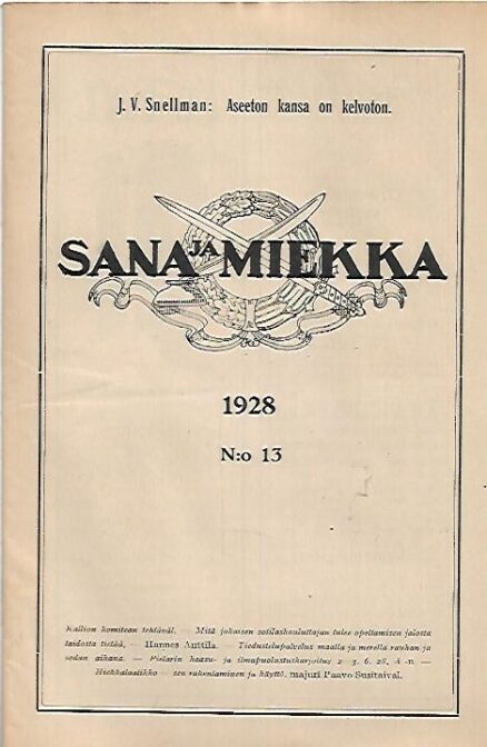 Sana ja Miekka13/1928