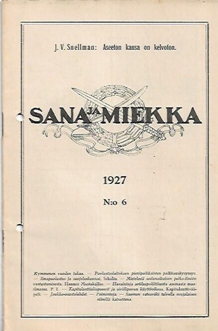 Sana ja Miekka 6/1927