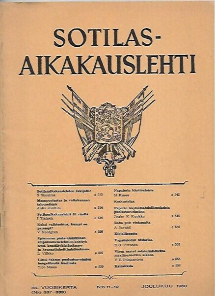 Sotilasaikakauslehti 11-12/1960