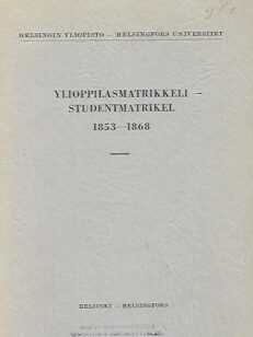 Helsingin yliopiston ylioppilasmatrikkeli 1853-1868