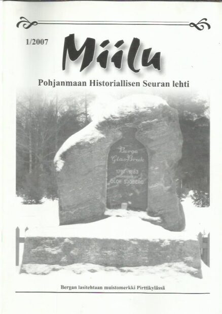 Miilu 1/2007 - Pohjanmaan Historiallisen Seuran lehti