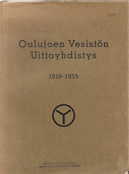 Oulujoen Vesistön Uittoyhdistys 1910-1935