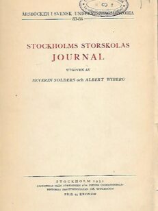 Stockholms storskolas journal