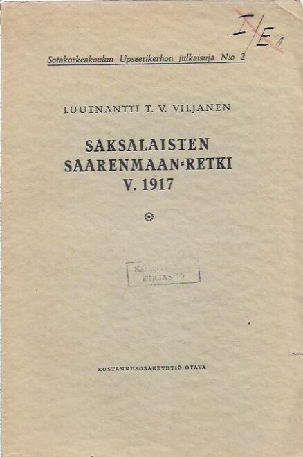 Saksalaisten Saarenmaan-retki v. 1917