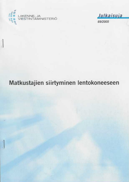 Matkustajien siirtyminen lentokoneeseen