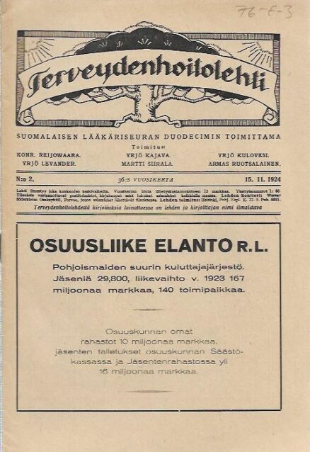Terveydenhoitolehti (N:o 2/1924)