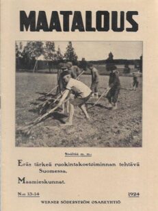 Maatalous (N:o 13-14, 1924)