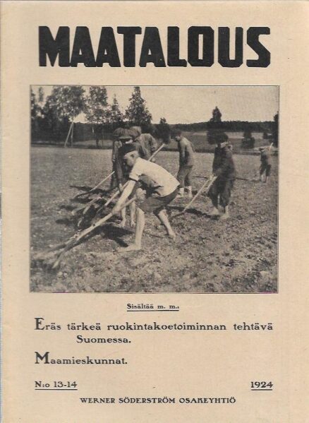Maatalous (N:o 13-14, 1924)