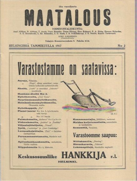 Maatalous (N:o 2, 1917)