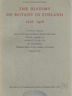 The History of Botany in Finland 1828-1918